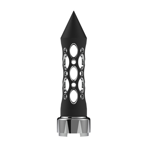 M30x3.5 Daytona Style Spike Gearshift Knob with Chrome 9/10 Speed Adapter