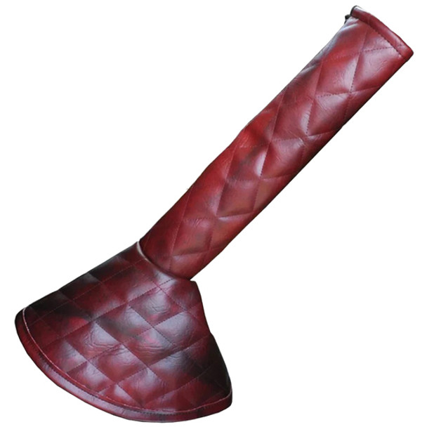 Wine Quilted Vinyl Shift Stick Cover