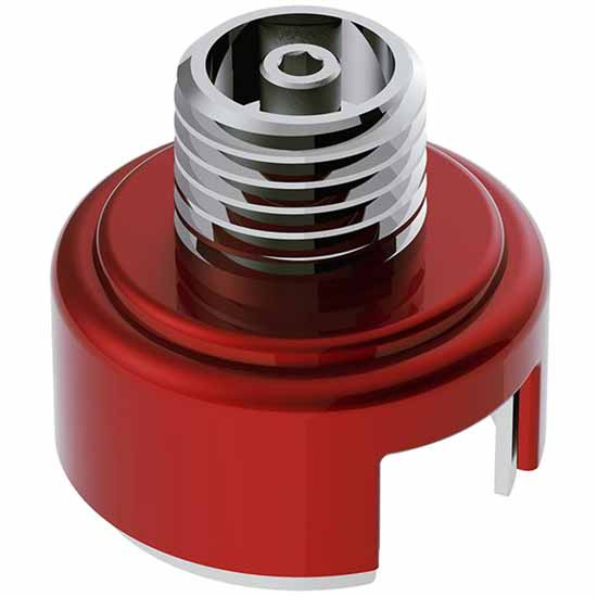 Candy Red Shift Knob Mounting Adapter With Inner Mounting Base