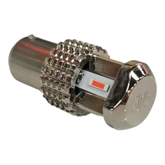 Amber 1156 Trilluminate 3-Diode LED Bulb for Enhanced Truck Lighting