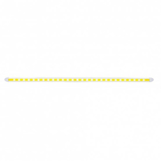 12-Inch Slim LED Light Bar – Amber LEDs, Clear Lens – 28 Diode