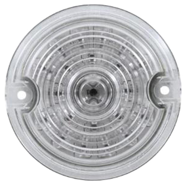 21 Diode 3-1/4 Inch Dual Function Harley Signal Light W/ 1157 Plug - Amber LED / Clear Lens