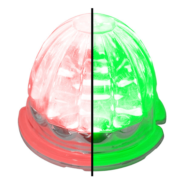 3.5 Inch Large Watermelon Style Dual Function & Tone Light With Red- Green LED/ Clear Lens By Legendary