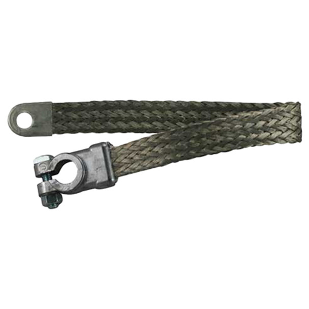 9 Inch Ground Strap, 3/8 Inch Stud, 4 Gauge