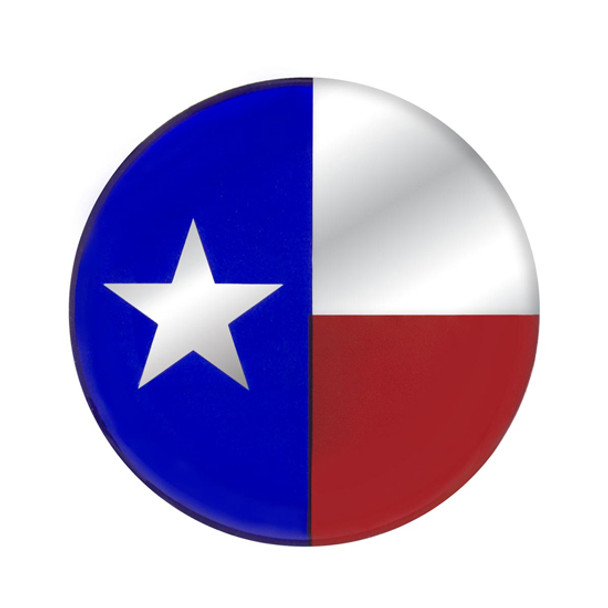 Texas State Flag Sticker – 1.75 Inch Round