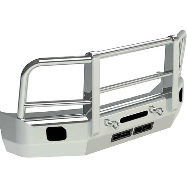 HERD Aero LT Plus 2-Post Truck Guard Bumper with Winch, OE Lights, and Parking Sensors Cutouts for Dodge Ram 2500 and 3500 HERD Aero LT Plus 2-Post Truck Guard Bumper with Winch, OE Lights, and Parking Sensors Cutouts for Dodge Ram 2500 and 3500
