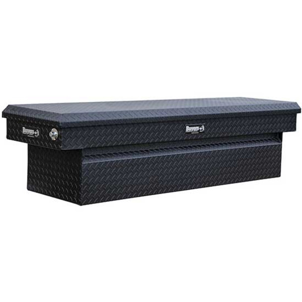 19 Cubic Feet Crossover Tool Box With Gas Shocks - Textured Matte Black Diamond Plated Aluminum