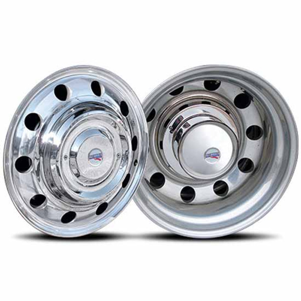 22.5 Inch Cover Up Rear Hub Cover Kit For Stud Piloted Aluminum Wheels