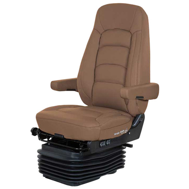 Bostrom Wide Ride II Plus Serta Low Base High Back Seat With Armrests - Taupe Ultra-Leather