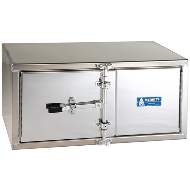 Cam Lock Tool Box 18” x 18” x 36” Double Door, Smooth Aluminum Base and Doors