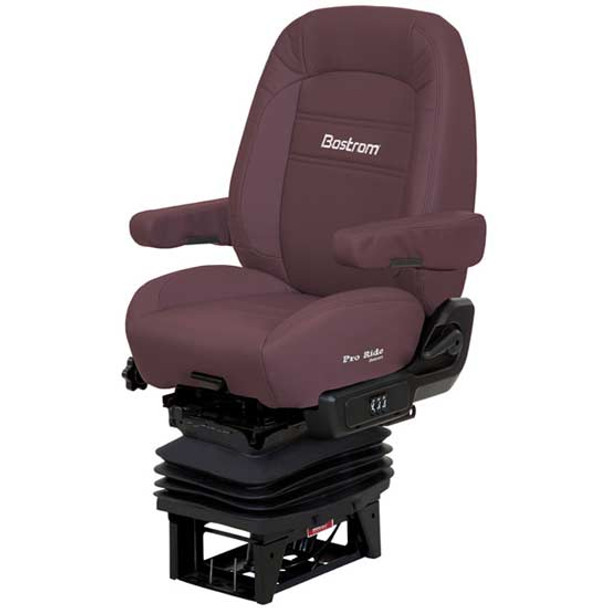 Bostrom Mid Back Standard Base Red Ultra Leather Seat W/ Armrests