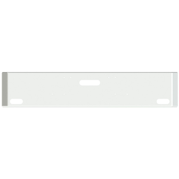 20-Inch Chrome American Road Runner Mitered Corner Bumper with Center Tow Hole and 2 Oval Light Holes For Freightliner Classic 120, XL,  FLC120, FLT Cabover 20-Inch Chrome American Road Runner Mitered Corner Bumper with Center Tow Hole and 2 Oval Light Holes For Freightliner Classic 120, XL,  FLC120, FLT Cabover
