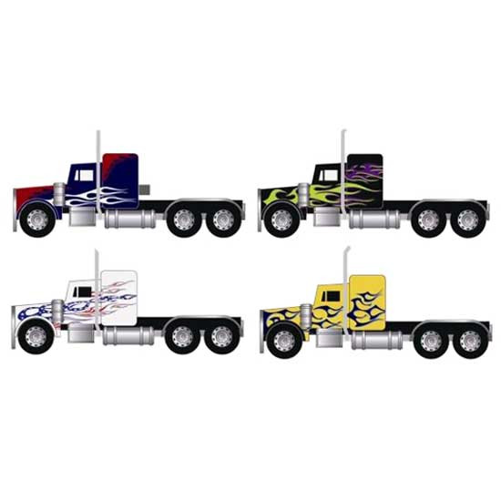 Custom Die-Cast PACCAR Style Toy Truck – 1/32 Scale with Cab Graphics