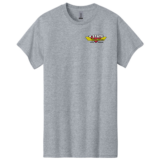 Sport Gray T-Shirt with 4 State Trucks Logo - 3XL