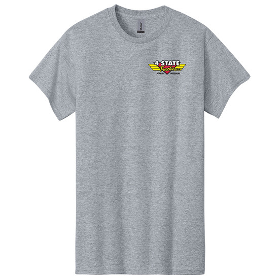 Sport Gray T-Shirt with 4 State Trucks Logo - X-Large