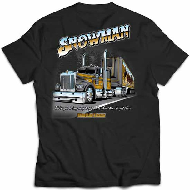 Big Rig Tee Snowman Short Sleeve T-Shirt - Medium