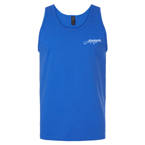 Chrome Shop Mafia Logo Royal Blue Tank Top, 2X