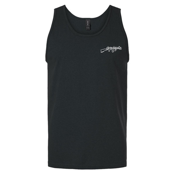 Chrome Shop Mafia Logo Black Tank Top, Large