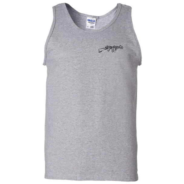 Gray Tank Top with Chrome Shop Mafia Logo - Small