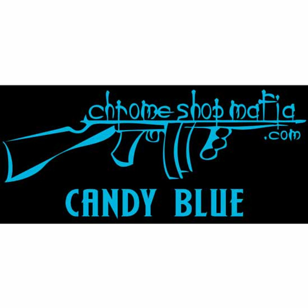 Chrome Shop Mafia 7-Inch Tommy Gun Decal - Candy Blue