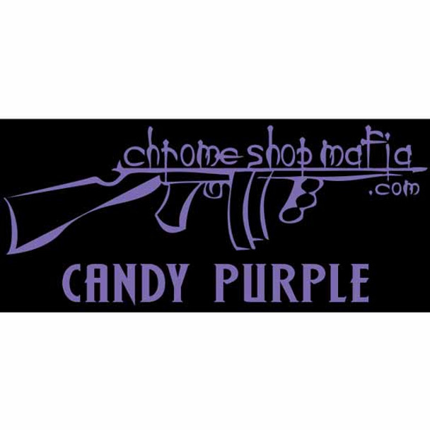 Chrome Shop Mafia 15-Inch Tommy Gun Decal - Candy Purple