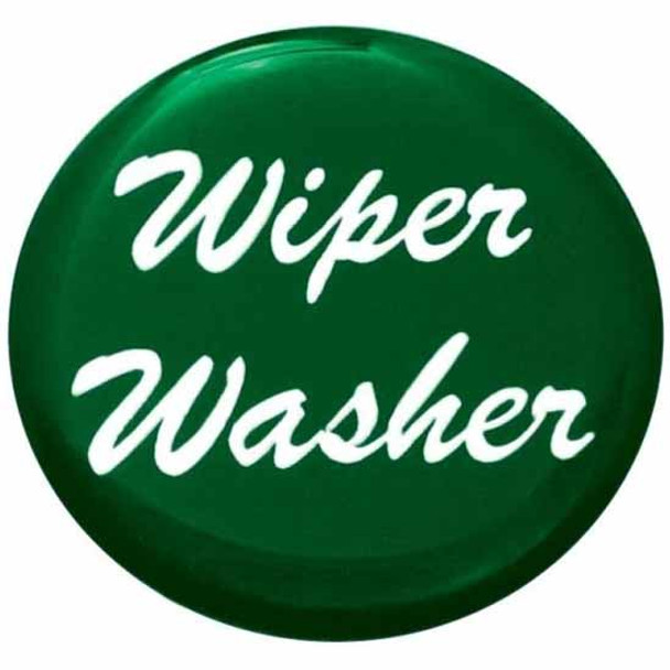 Glossy Green Wiper Washer Sticker For Small Dash Knob