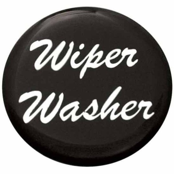 Glossy Black Wiper Washer Sticker For Small Dash Knob