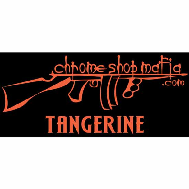 Chrome Shop Mafia 24-Inch Tommy Gun Decal - Tangerine