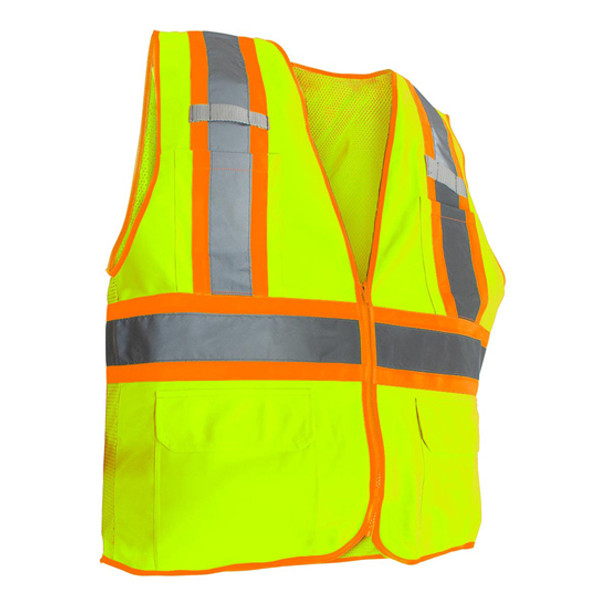 High Visibility Reflective Yellow Safety Vest - Medium