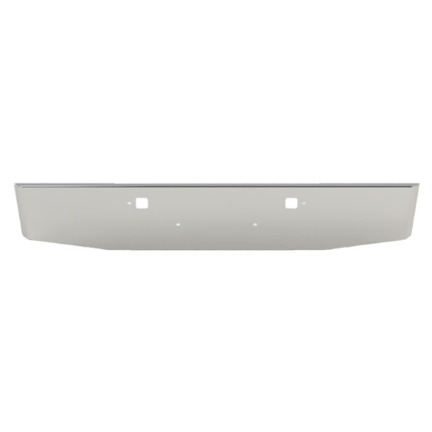 16 Inch Chrome Standard Bumper W/ Hand Formed Ends, Mounting, Radar & Tow Holes By BESTfit For Peterbilt 365, 367, 388, 389, 567, 589