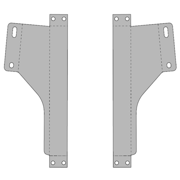 8 Inch Sanded Finish Top of Door Trim W/ Out Passenger Side Upper Door Mirror Cutout For Kenworth T680, T880 & W990