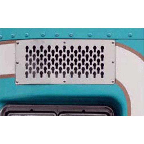 Stainless Steel Air Intake Trim W/ Small 1/4 Inch Circle Pattern Punch For Kenworth K100
