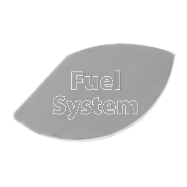 Stainless Steel Fuel System Gauge Emblem Plate For Kenworth