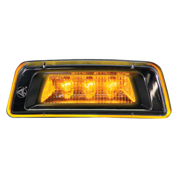 Driver Side Marker Light- Amber LED/ Clear Lens For Kenworth T680, T880