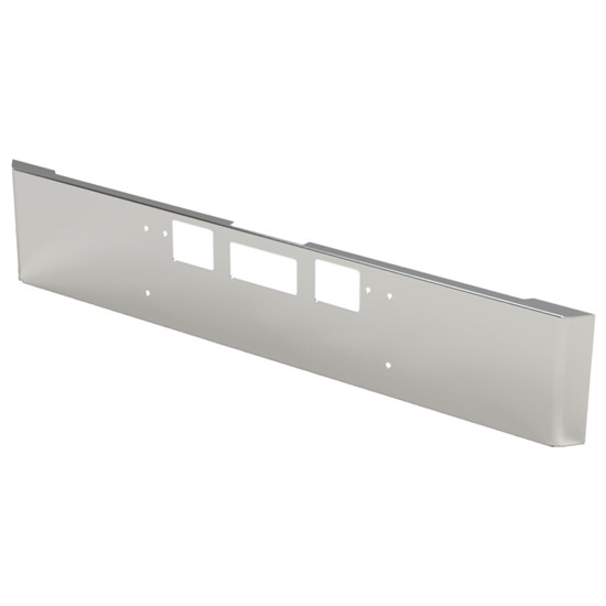 Freightliner Coronado New Style 18 Inch Chrome Texas Rolled End Bumper W/ Step & Tow Holes By BESTfit