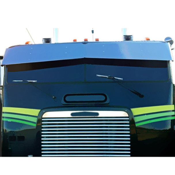 Freightliner FLT Cabover 13 X 9 Inch Stainless Steel Bowtie Drop Visor
