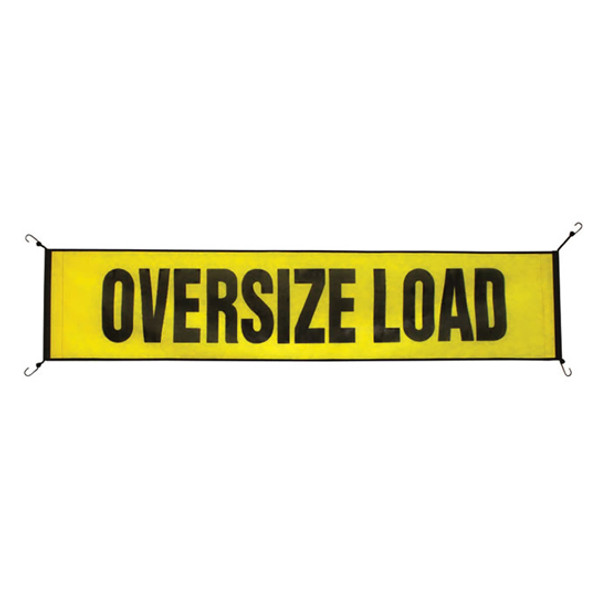 Oversize Load Mesh Banner W/ Hooks- 18 X 84 Inch