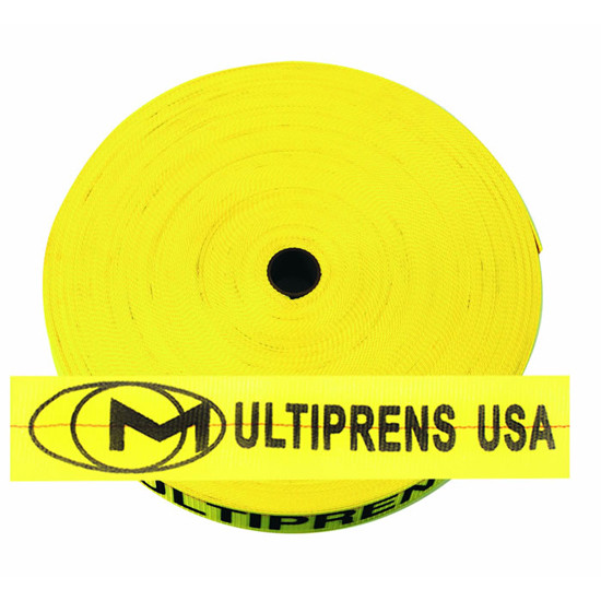3 Inch X 300 Ft Exterior Tie Down Webbing- 15000 Lb Breaking Strength- Yellow
