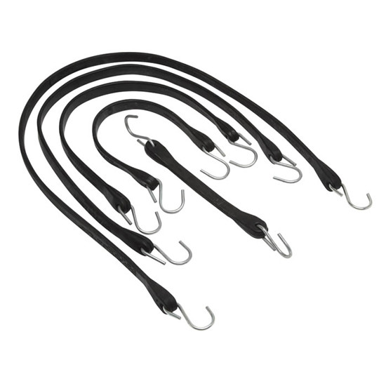 Pack Of 50 Black 31 Inch Rubber Tarp Straps