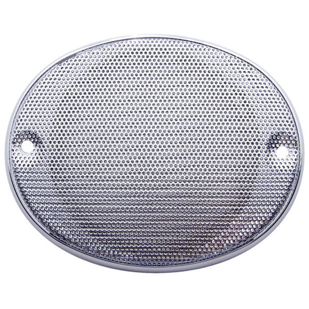 Chrome Oval Speaker Cover For Kenworth T2000, T600, T00B, T800, W900B, W900L