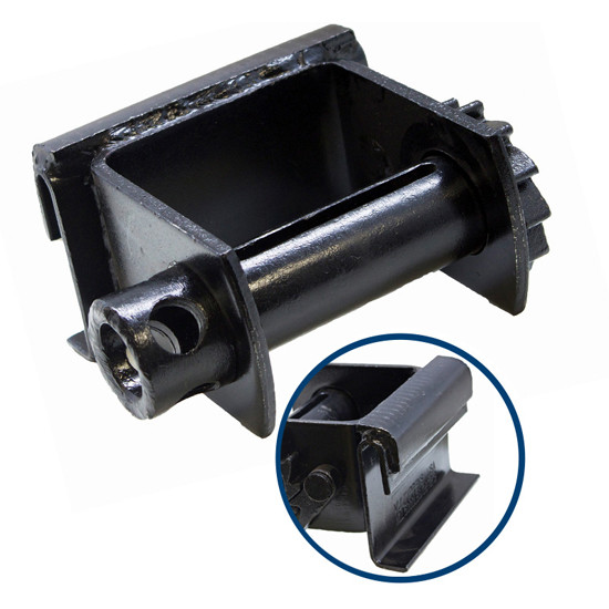 Black Steel Utility Sliding Winch- 5500 Lb WLL