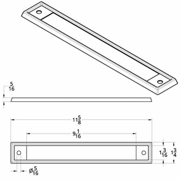 Chrome Plated Plastic Headlight Warning Bezel For Kenworth