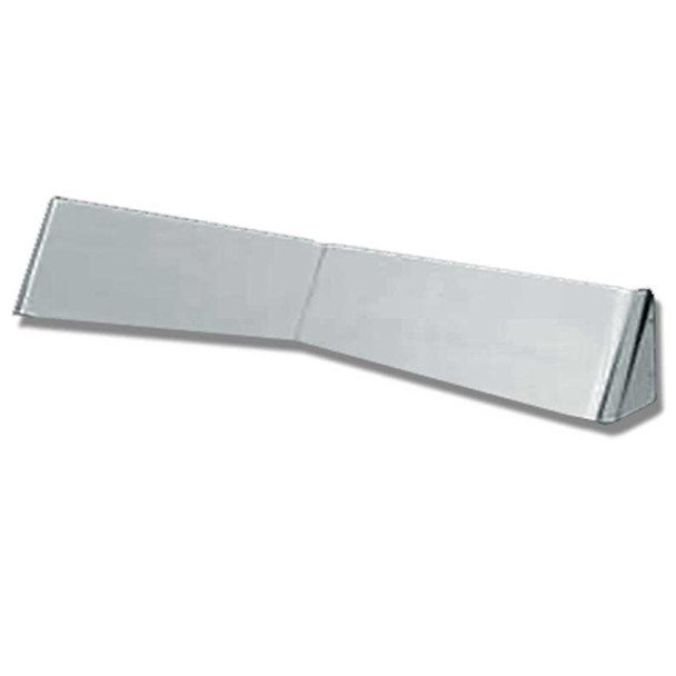 Valley Chrome 7 X 40 Inch Stainless Steel Gangster Butterfly Rear Window Visor