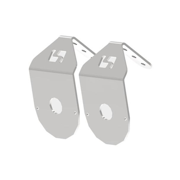 Stainless Steel Mirror Turn Signal Light Brackets W/ Out Logo & Lights Stainless Steel Mirror Turn Signal Light Brackets W/ Out Logo & Lights