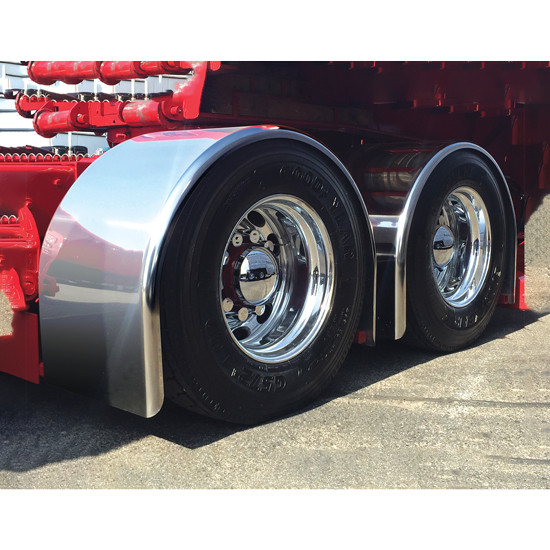 96 Inch Stainless Steel Super Long Single Fenders W/ Mounting Kit