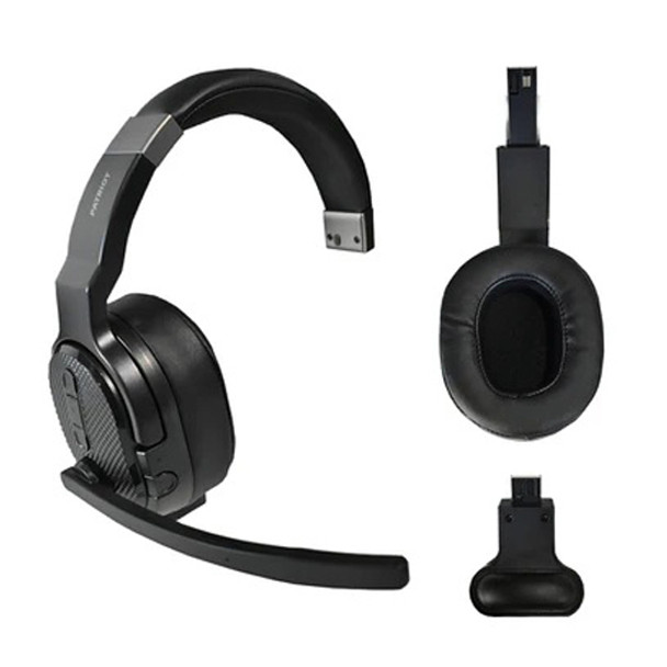 Bluetooth Convertible Over The Head Headset- Single Or Dual Ear, 200Ft Range & 35hr Talk Time