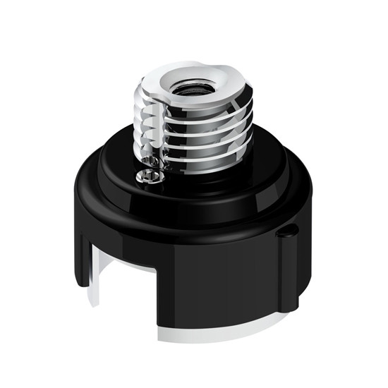 M30 X 3.5 Thread- On Gearshift Adapter W/ LED Mount- Candy Black For Eaton- Fuller 13/15/18 Speed