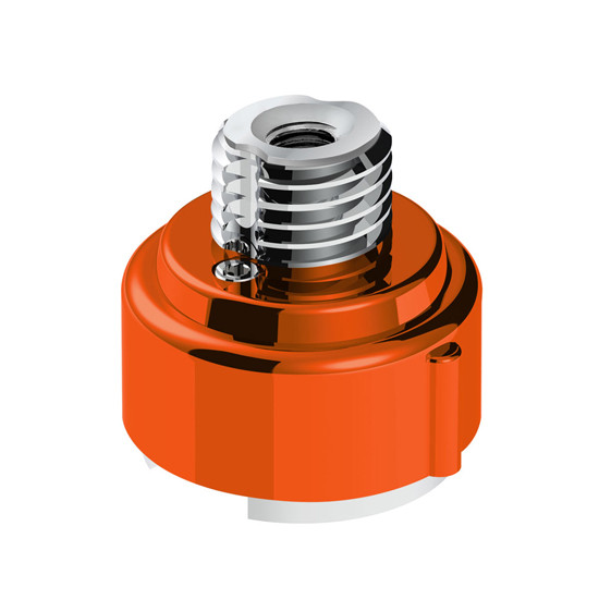 M30 X 3.5 Thread- On Gearshift Adapter W/ LED Mount- Cadmium Orange For Eaton- Fuller 9/10 Speed