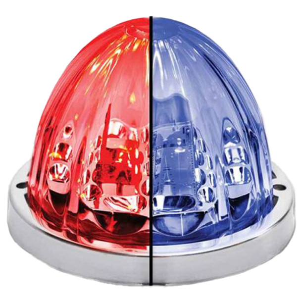 Star Burst Series Clearance/Marker Watermelon Red To Blue LED Light