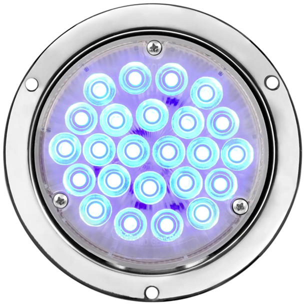 5- 5/16 Inch Round Sleeper Light W/ Housing - Blue LED